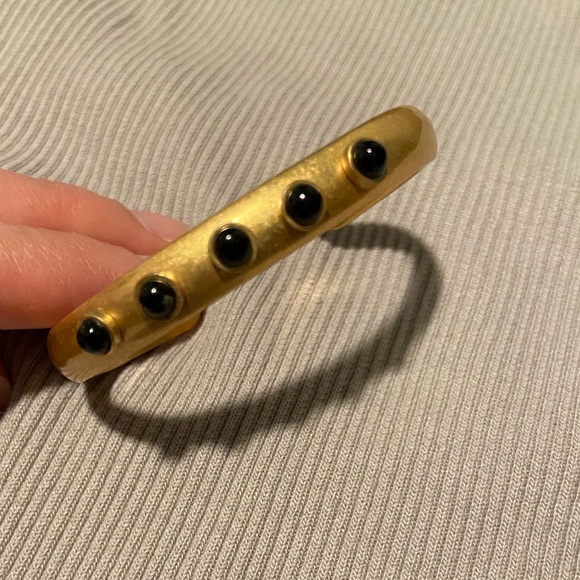 Madewell Black Stone Gold Cuff - Picture 4 of 4